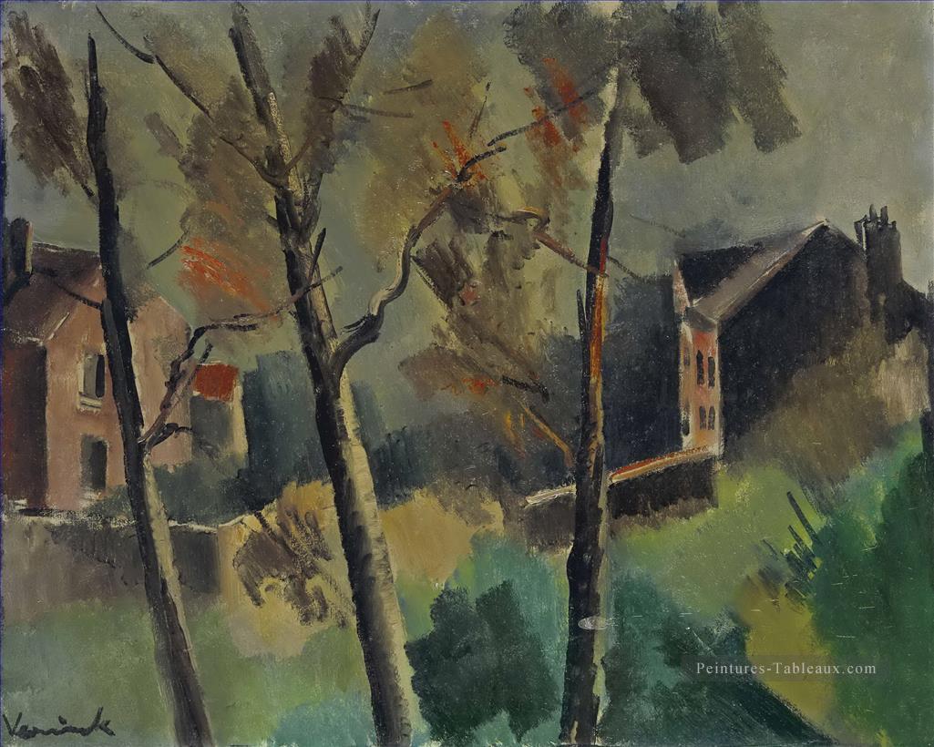 Maisons et arbres Maurice de Vlaminck Peintures à l'huile